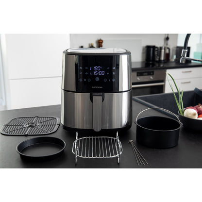 Gastronoma 18290007 | Hot Air Fryer 8L | Stainless Steel / Black