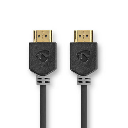 Nedis Ultra High Speed HDMI™ Cable | HDMI™ Connector | HDMI™ Connector | 8K@60Hz | 48 Gbps | 5.00 m | Round | 8.3 mm | Anthracite | Box