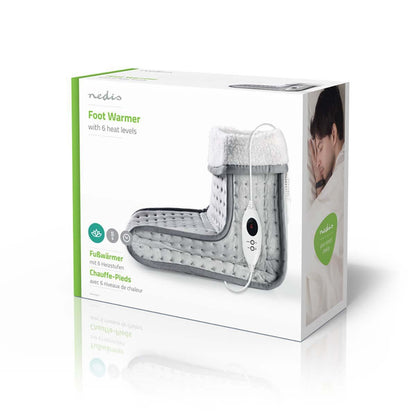 Nedis Foot Warmer | 6 Heat Settings | Washable | Shut-off timer | Overheating protection