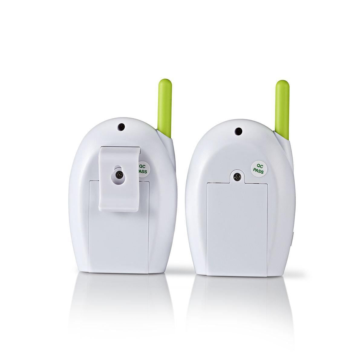 Nedis Baby Monitor | FHSS (Frequency-Hopping Spread Spectrum) | With talk back function | Range: 300 m | Battery Powered / Mains Powered | Green / White