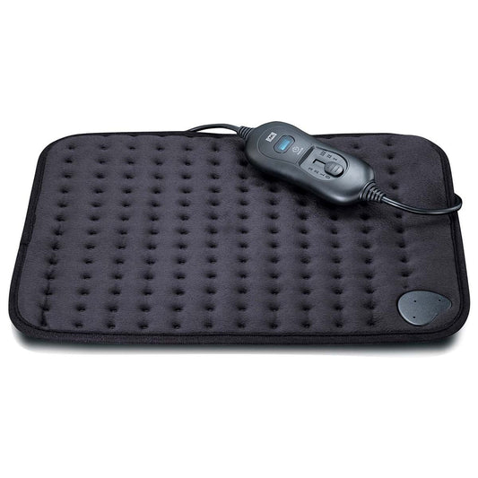 MELISSA Heating Pad 3 Heat Settings | 40 x 30 cm | Overheating protection | Washable | Black