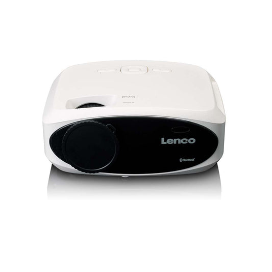 Lenco Full HD 1080P LCD projector with Bluetooth White