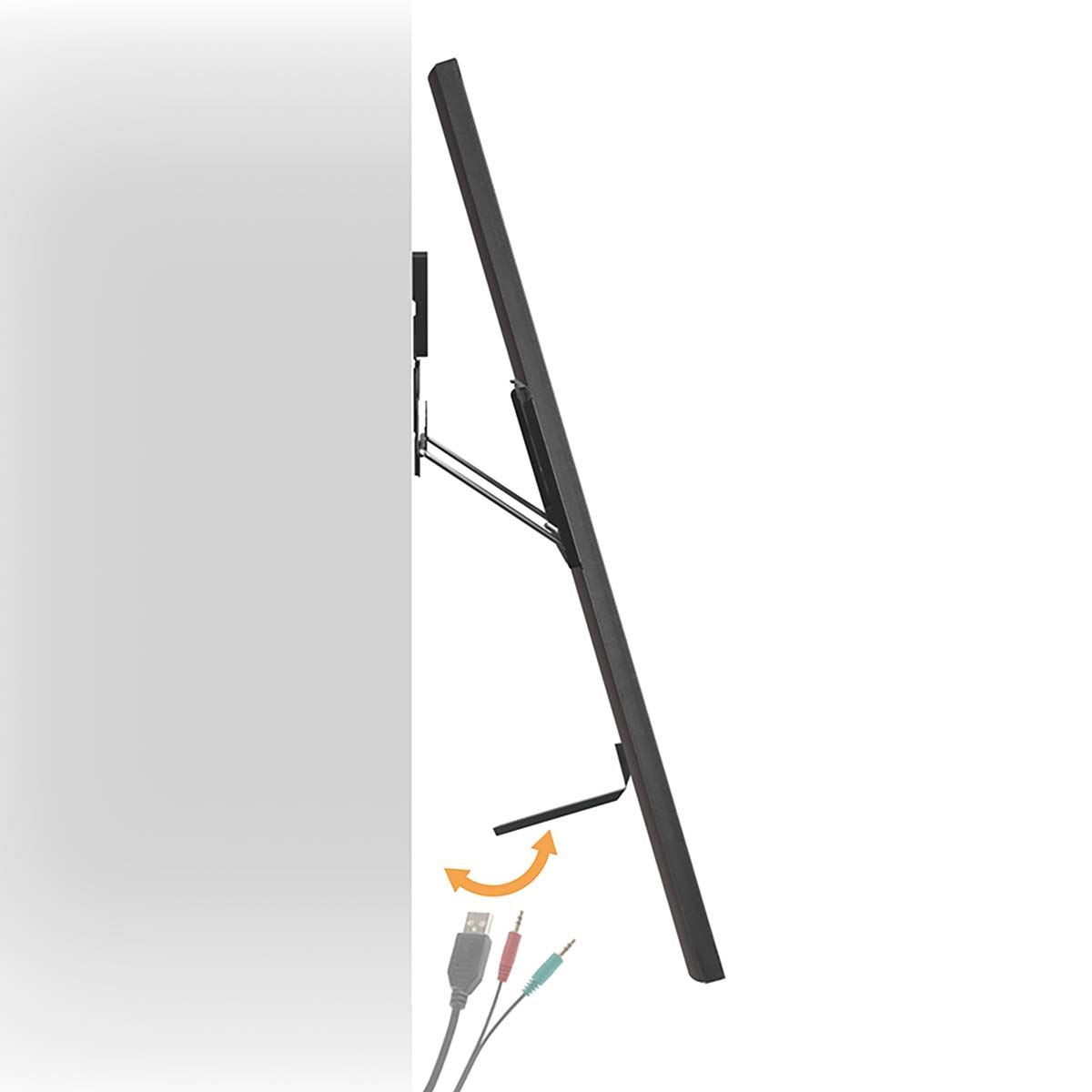 Nedis Fixed TV Wall Mount | 43 - 85 " | Maximum supported screen weight: 60 kg | Minimum wall distance: 7.50 mm | Steel | Black