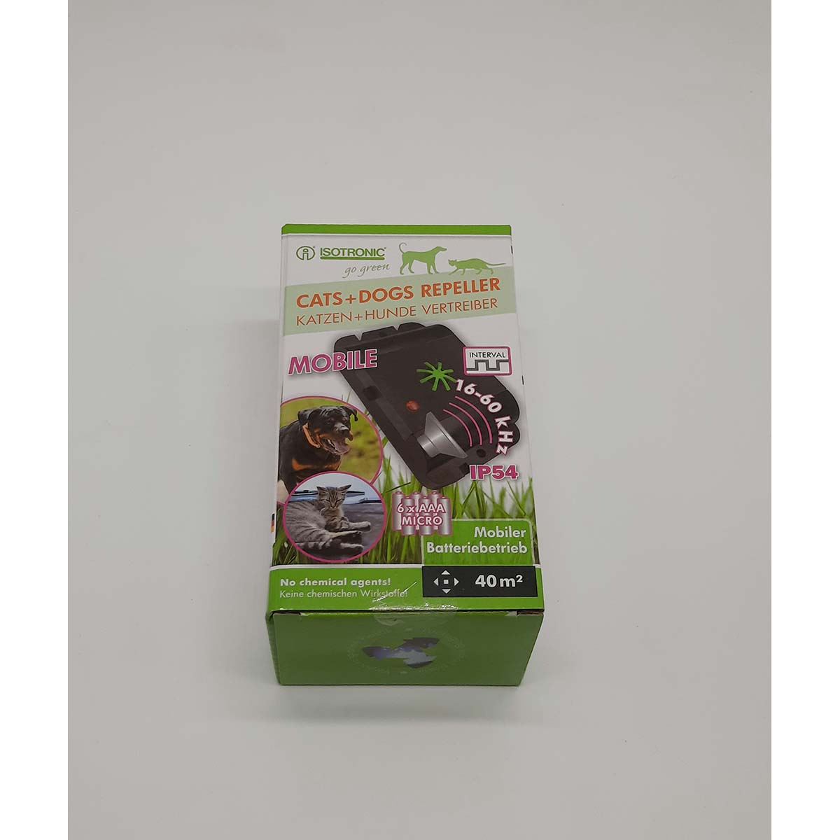 Isotronic Dog and Cat Repellent | 18 - 32 kHz | Outdoor