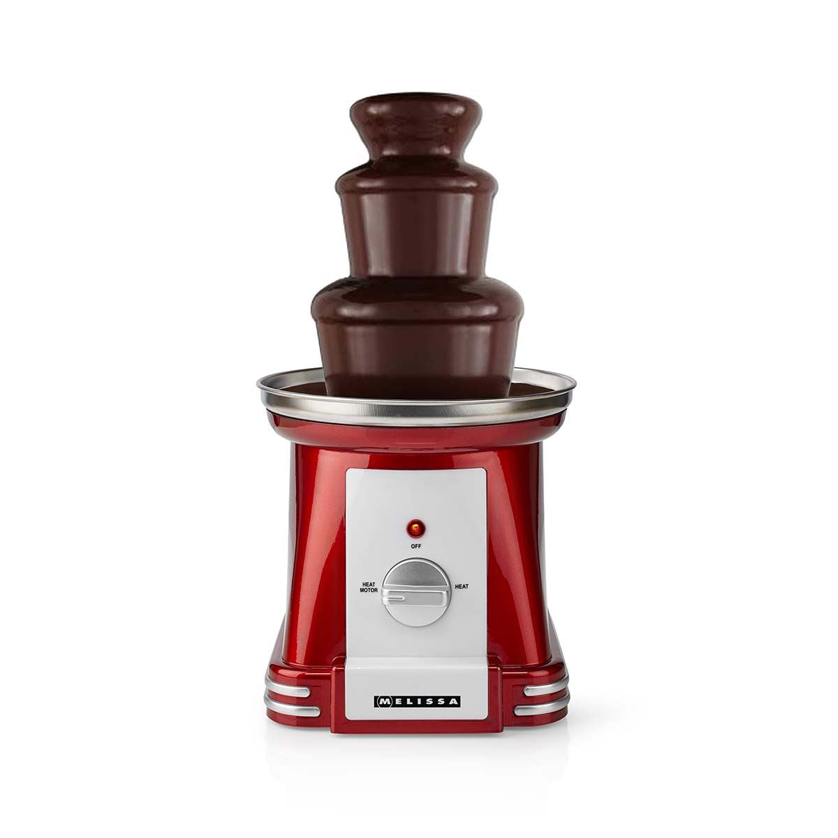 MELISSA Chocolate Fontain | 90 W | 32cm height | 3 Tiers | Red / White