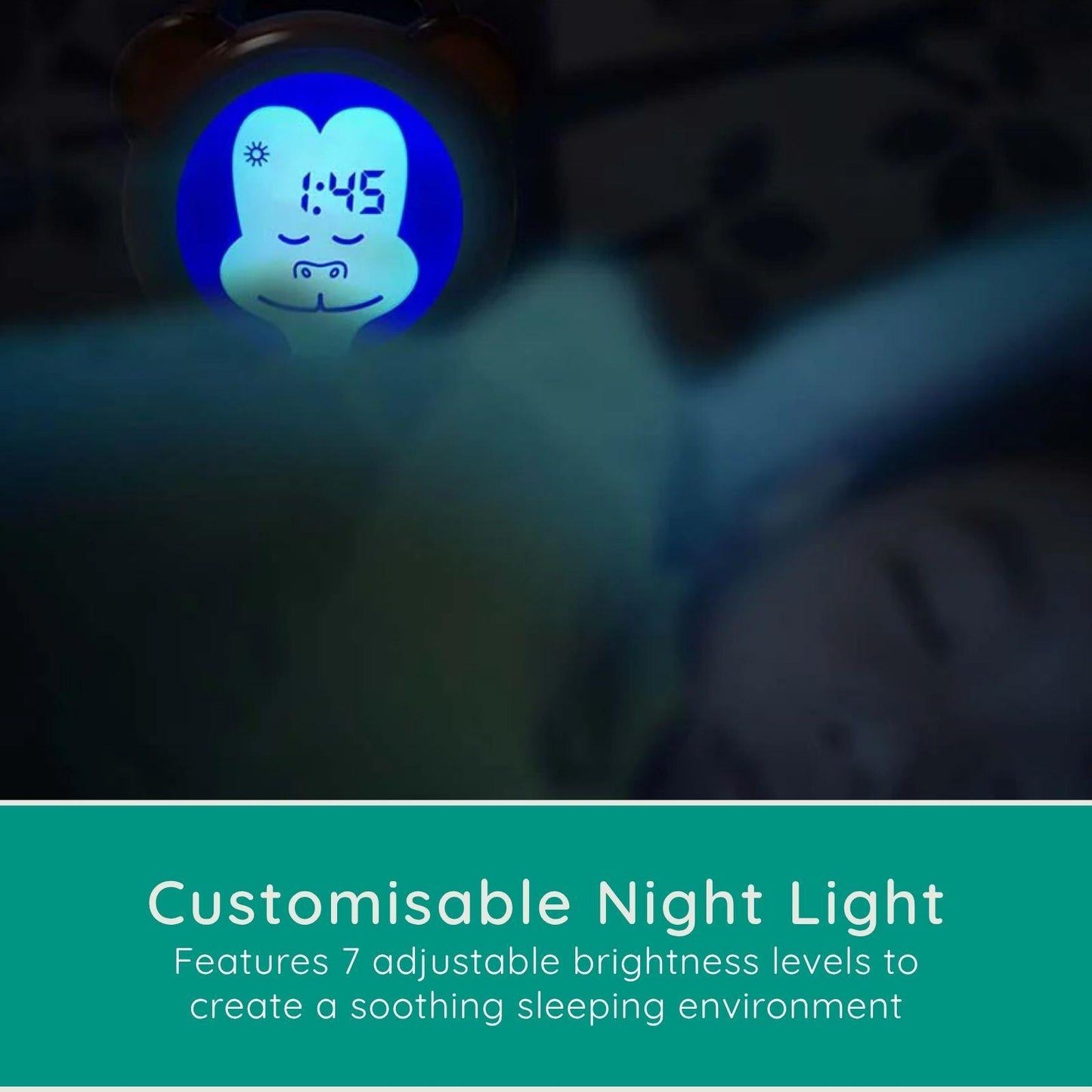 Alecto BC-100 MONKEY | Sleep Trainer & Night Lamp Light / Alarm Clock | Monkey