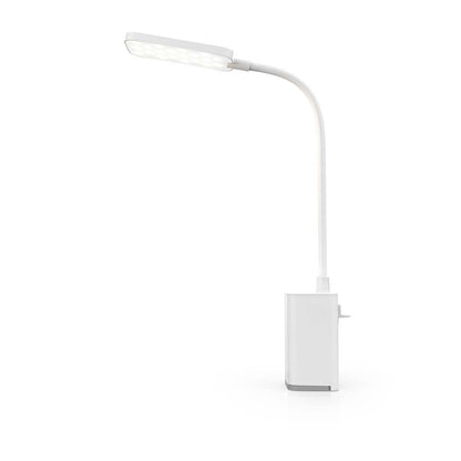 Nedis LTLR10WT | LED Desk Lamp | Dimmable | 1 Light Mode | 90 lm | Rechargeable | Touch Function | White