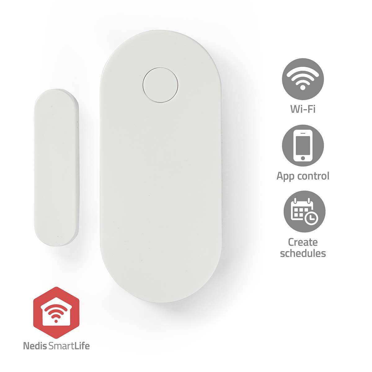 Nedis SmartLife Door Window Sensor | Zigbee 3.0 | Battery Powered | Android™ / IOS | White