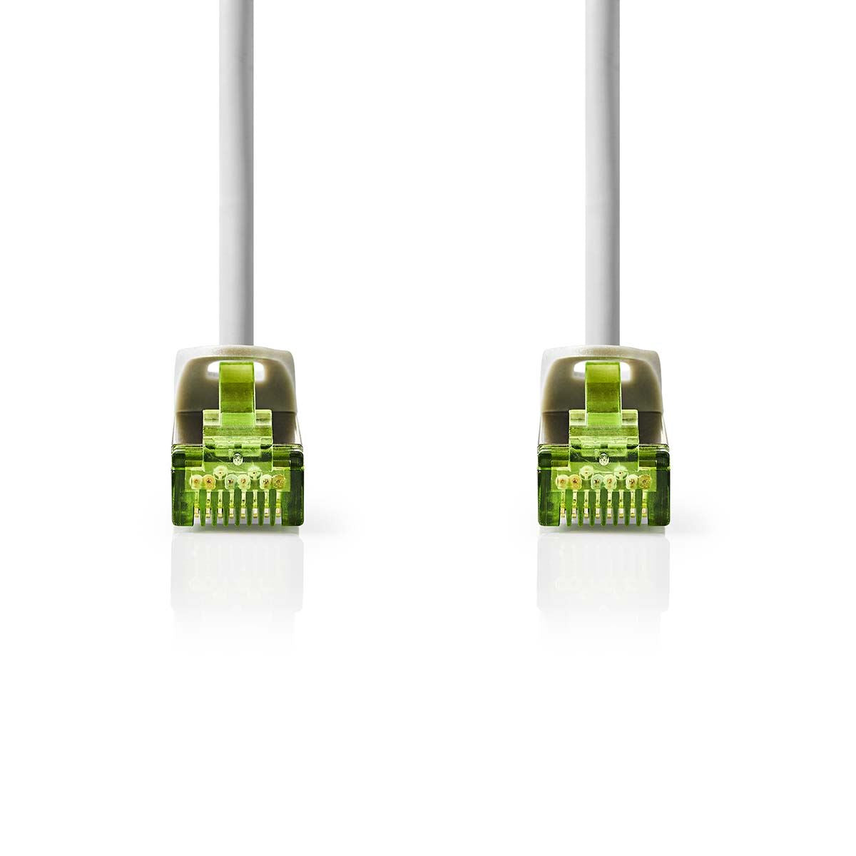 Nedis CAT7 Network Cable | S/FTP | RJ45 Male | RJ45 Male | 0.50 m | Snagless | Round | LSZH | Grey | Label