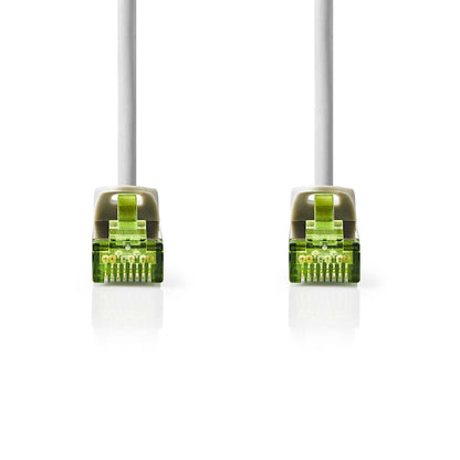 Nedis CAT7 Network Cable | S/FTP | RJ45 Male | RJ45 Male | 0.50 m | Snagless | Round | LSZH | Grey | Label