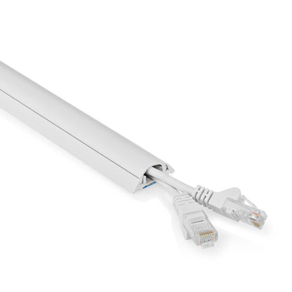 Nedis CMDT3312WT500 | Cable Management | Duct | 1 pcs | Maximum cable thickness: 12 mm | PVC | White