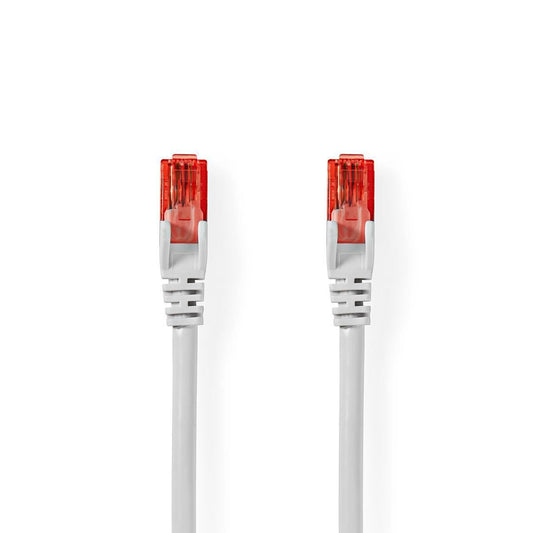 Nedis CAT6 Network Cable | RJ45 Male | RJ45 Male | U/UTP | 2.00 m | Round | PVC | White | Polybag
