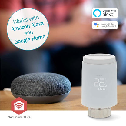 Nedis SmartLife Radiator Control | Zigbee 3.0 | Battery Powered | LED | Android™ / IOS