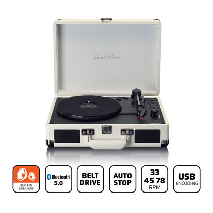 Lenco TT-115CR | Bluetooth® Turntable with built-in speakers Cream