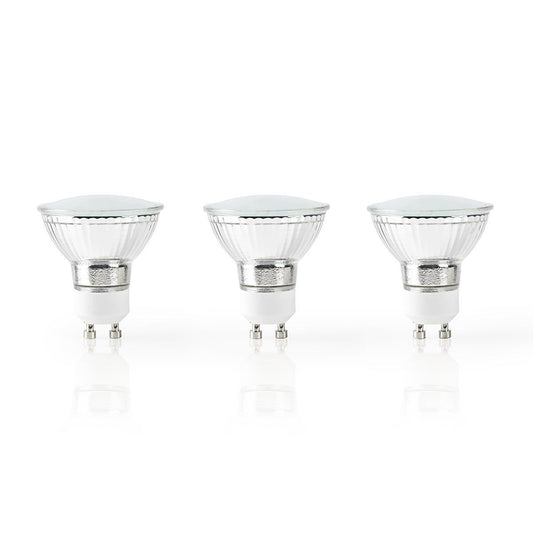 Nedis SmartLife LED Bulb | Wi-Fi | GU10 | 330 lm | 5 W | Warm White | 2700 K | Android™ / IOS | PAR16 | 3 pcs