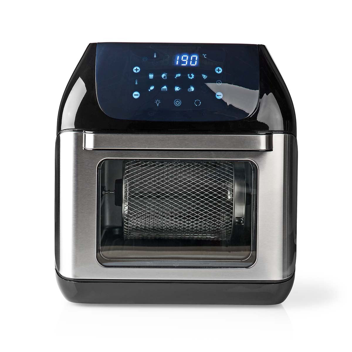 Nedis Hot Air Fryer | 12 l | Timer: 60 min | Number of preset programs: 9 | Digital | Black