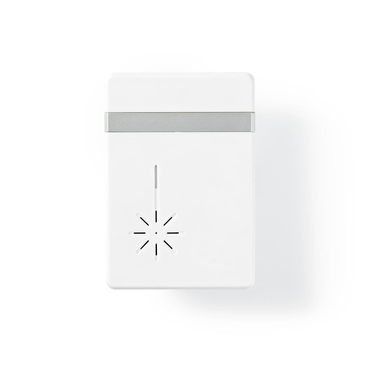 Nedis Wireless Doorbell Set | Battery Powered | 3 V DC | 1x CR2032 | Volume: 80 dB | Signal range: 300 m | IP44 | 36 Melodies | 1 Receiver | White