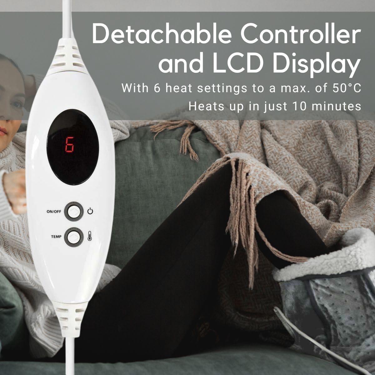 Nedis Foot Warmer | 6 Heat Settings | Washable | Shut-off timer | Overheating protection