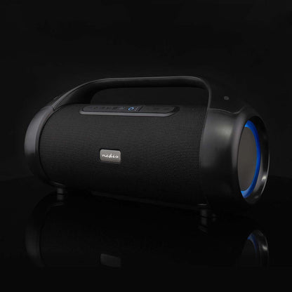 Nedis Bluetooth® Party Boombox | 9.5 hrs | 2.1 | 120 W | Media playback: AUX | IPX5 | Linkable | Carrying handle | Party lights | Black