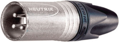 Neutrik 3 pole male cable connector with Nickel housing and silver contacts