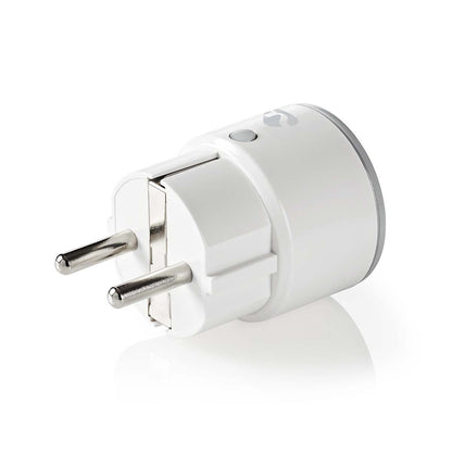 Nedis SmartLife Smart Plug | Wi-Fi | IP21 | Power meter | 2500 W | Plug with earth contact / Type F (CEE 7/7) | -10 - 40 °C | Android™ / IOS | White | 1 pcs