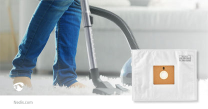 Nedis DUBG122NED10 | Vacuum Cleaner Bag | 10 pcs | Synthetic | Most sold for: Nedis DUBG122NED10 |® VCBG500 / VCBG550-Series | White