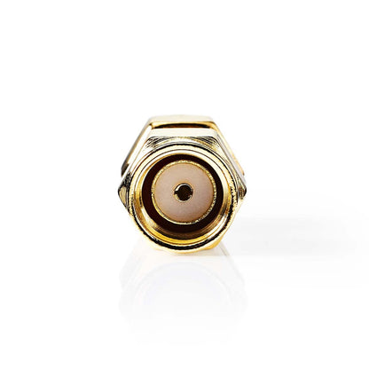 Nedis SMA Adapter | SMA Male Reverse Polarity | SMA Male | Gold Plated | 50 Ohm | Straight | Copper | Gold | 2 pcs | Box