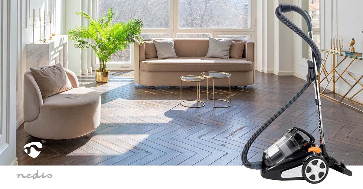 Nedis Bagless Vacuum Cleaner | Bagless | 700 W | Dust capacity: 3.0 l | Combi Brush | Action radius: 8.50 m | HEPA air filter | Anthracite / Black / Orange