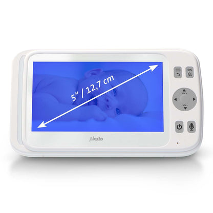 Alecto DVM-275 Video Baby Monitor | With camera | 5" Color Screen | White