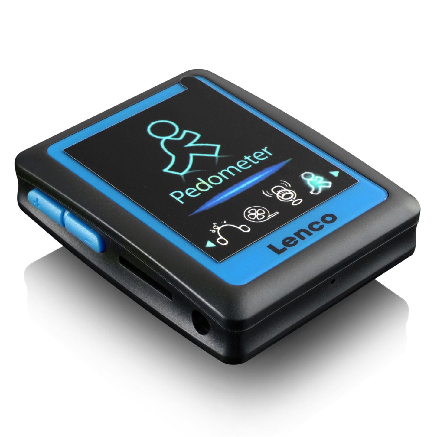 Lenco PODO-152 BLUE | MP3/4 Player with Pedometer | 4GB | Blue