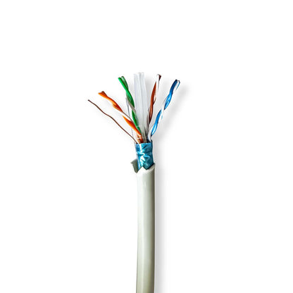 Nedis CCBG8526GY305S | Network Cable Roll | CAT6 | Solid | F/UTP | Bare Copper | 305.0 m | Indoor | Round | LSZH | Grey | Pull Box
