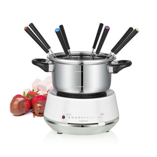 MELISSA Fondue Set | 8 Persons | 2 l | Adjustable temperature control | 1200 W | Cool touch handles | Anti-slip feet | Overheating protection