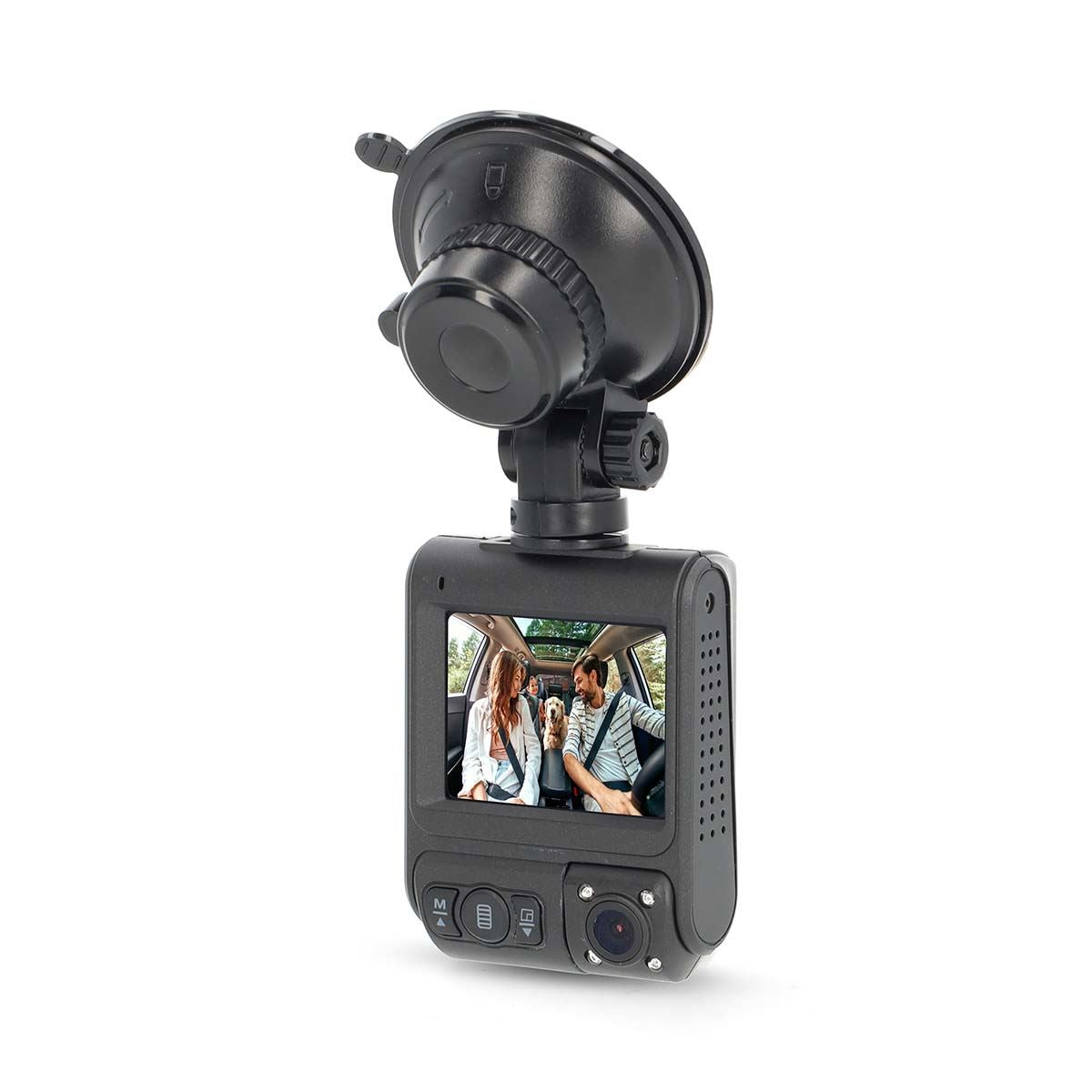 Nedis Dash Cam | 4K@30fps | 12 MPixel | 2 " | Wi-Fi | LCD | Dual camera | Cabine view camera | GPS | Parking sensor | Motion detection | Night view | Black