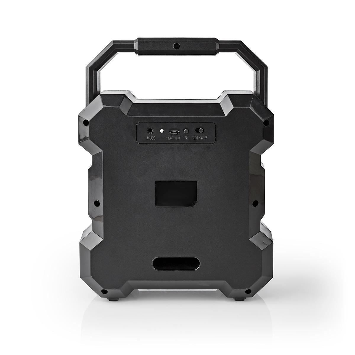 Nedis Bluetooth® Speaker | Maximum battery play time: 13 hrs | Table Design | 5 W | Mono | Built-in microphone | Black