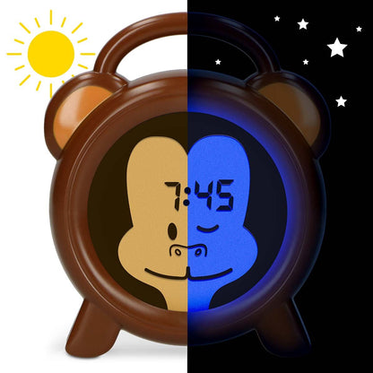 Alecto BC-100 MONKEY | Sleep Trainer & Night Lamp Light / Alarm Clock | Monkey