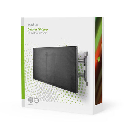 Nedis Outdoor TV Screen Cover | Screen size: 65 - 70 " | Supreme Quality Oxford | Black