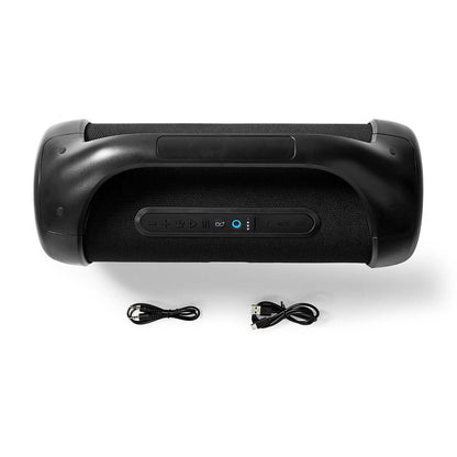 Nedis Bluetooth® Party Boombox | 9.5 hrs | 2.1 | 120 W | Media playback: AUX | IPX5 | Linkable | Carrying handle | Party lights | Black