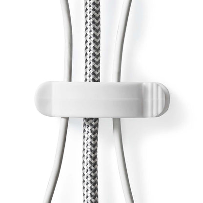 Nedis CMGC22033WT | Cable Management | Cable Clip | Locked | 3 pcs | Number of slots: 3 Slots | Maximum cable thickness: 7.5 mm | Polypropylene | White