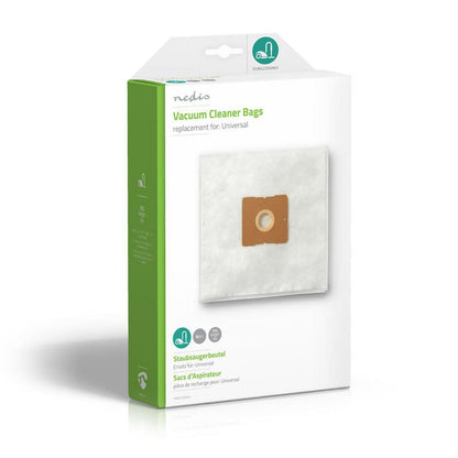 Nedis DUBG220UNE4 | Vacuum Cleaner Bag | 4 pcs | Synthetic | Most sold for: Universal | White