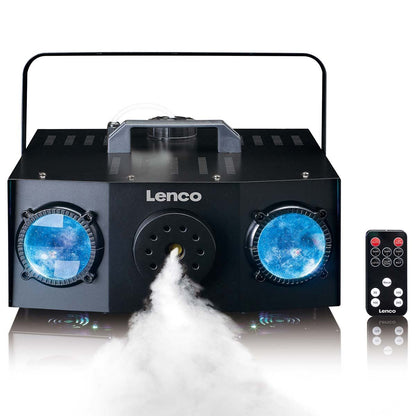 Lenco LFM-220BK | 2-in-1 Party Machine | Dual-matrix RGB Lighting | Fog Machine