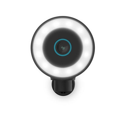 Nedis SmartLife Outdoor Camera | Wi-Fi | Spotlight | 4K / 3840x2160 | IP65 | Cloud Storage (optional) / microSD (not included) / Onvif | 5 V DC | With motion sensor | Night vision | Black