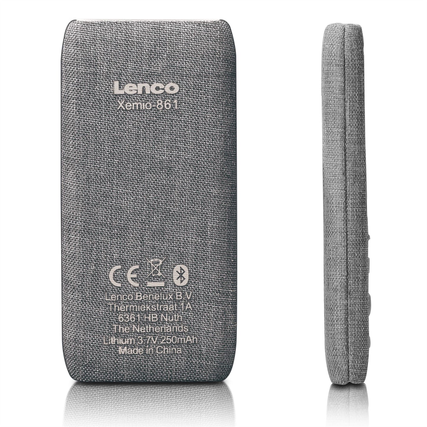 Lenco XEMIO-861GY | MP3/MP4 Player | Bluetooth® | 8GB | Micro SD Card Expansion | Grey
