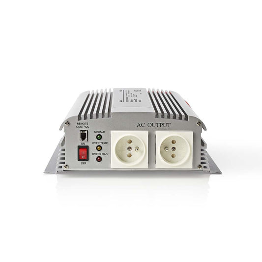 Nedis Power Inverter Modified Sine Wave | Input voltage: 12 V DC | Device power output connection(s): Type E (CEE 7/5) | 230 V AC 50 Hz | 1700 W | Peak power output: 3000 W | Screw Terminal | Silver