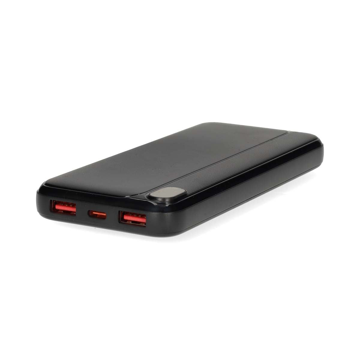 Nedis PBKPD20W125BK | Powerbank | 10000 mAh | 1.5 / 1.67 / 2.0 / 2.22 / 3.0 A | Number of outputs: 3 | Output connection: 1x USB-C™ / 2x USB-A | Input connection: 1x USB-C™ | PD3.0 20W | Lithium-Polymer | Display
