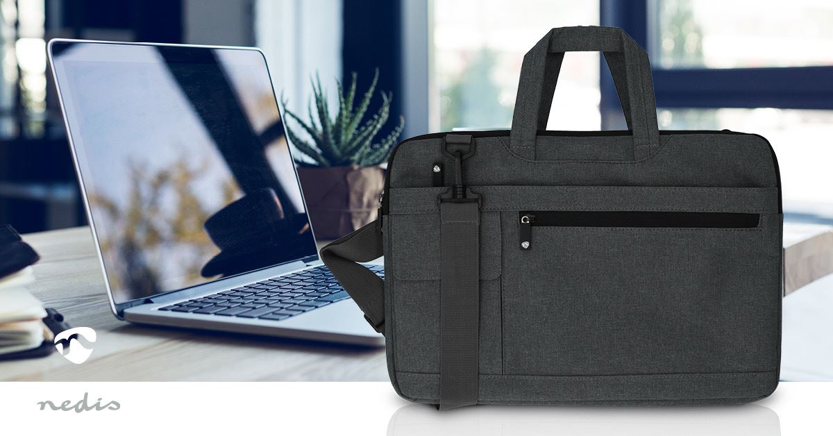 Nedis Notebook Bag | 15 - 16" | Wearing belt | 8 Compartments | 30 mm | 285 mm | 410 mm | Polyester