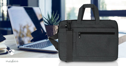 Nedis Notebook Bag | 15 - 16" | Wearing belt | 8 Compartments | 30 mm | 285 mm | 410 mm | Polyester