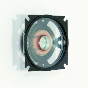 Visaton SL87 WPM 4 Ohm waterproof 8 cm (3.3") fullrange speaker with a transparent plastic cone and rubber sealing ring