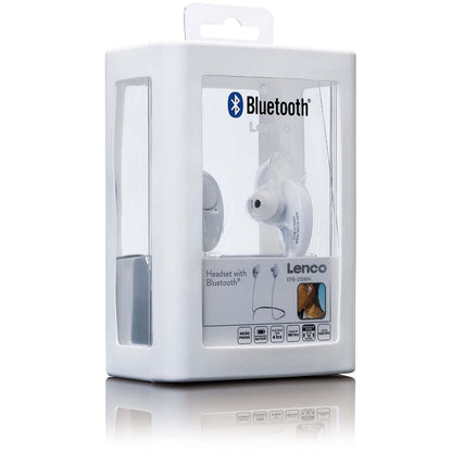 Lenco EPB-015WH | Sports Bluetooth® | Rechargable In-Ear Earphones | White
