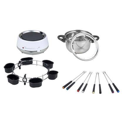 MELISSA Fondue Set | 8 Persons | 2 l | Adjustable temperature control | 1200 W | Cool touch handles | Anti-slip feet | Overheating protection