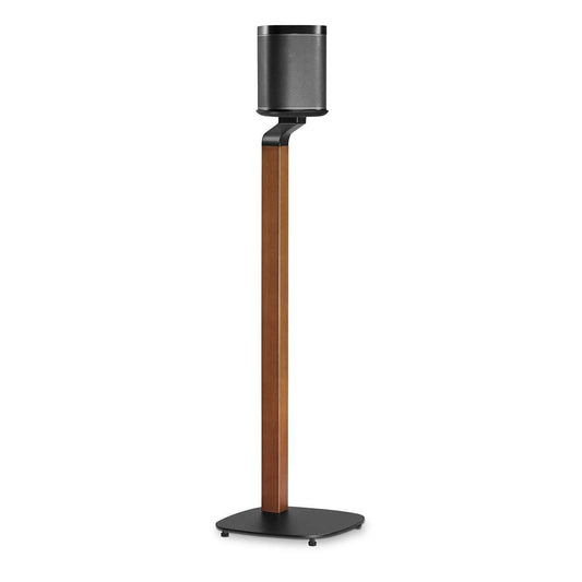 Nedis Speaker Mount | Compatible with: Sonos® One SL™ / Sonos® One™ / Sonos® PLAY:1™ | Stand | 10 kg | Fixed | Metal / Wood | Black / Brown